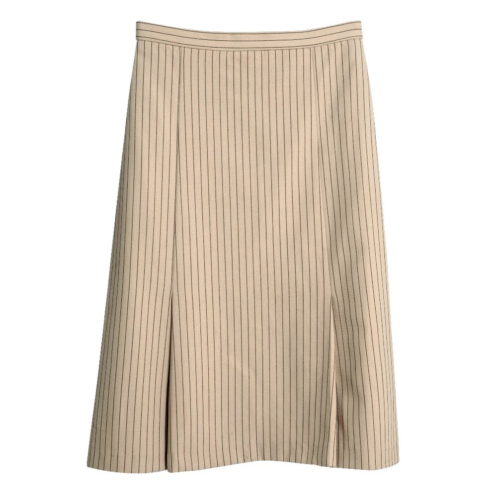 Sundazed (Germany) Vintage Schurwolle Twill Inverted Pleat A-Line Midi S…